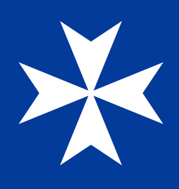 La croce dei Cavalieri di Malta su una divisa da ciclista