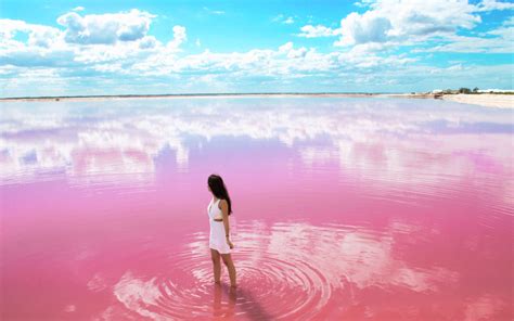 Las Coloradas de Yucatán, La sua acqua rosa