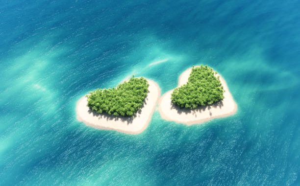 Top 20 isole a forma di cuore nel mondo